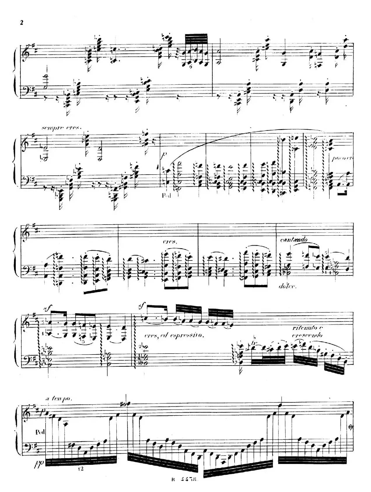 3 Grandes Etudes Op.76 No. 2（3首华丽练习曲·2）