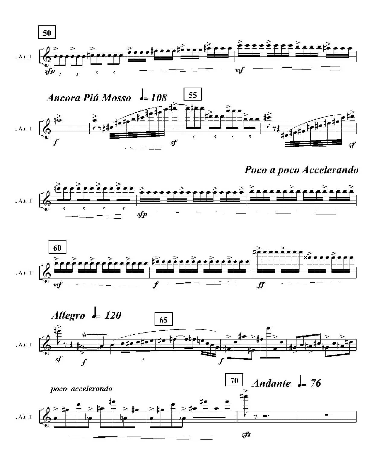 Ingravity（第二乐章）（第二中音萨克斯分谱）