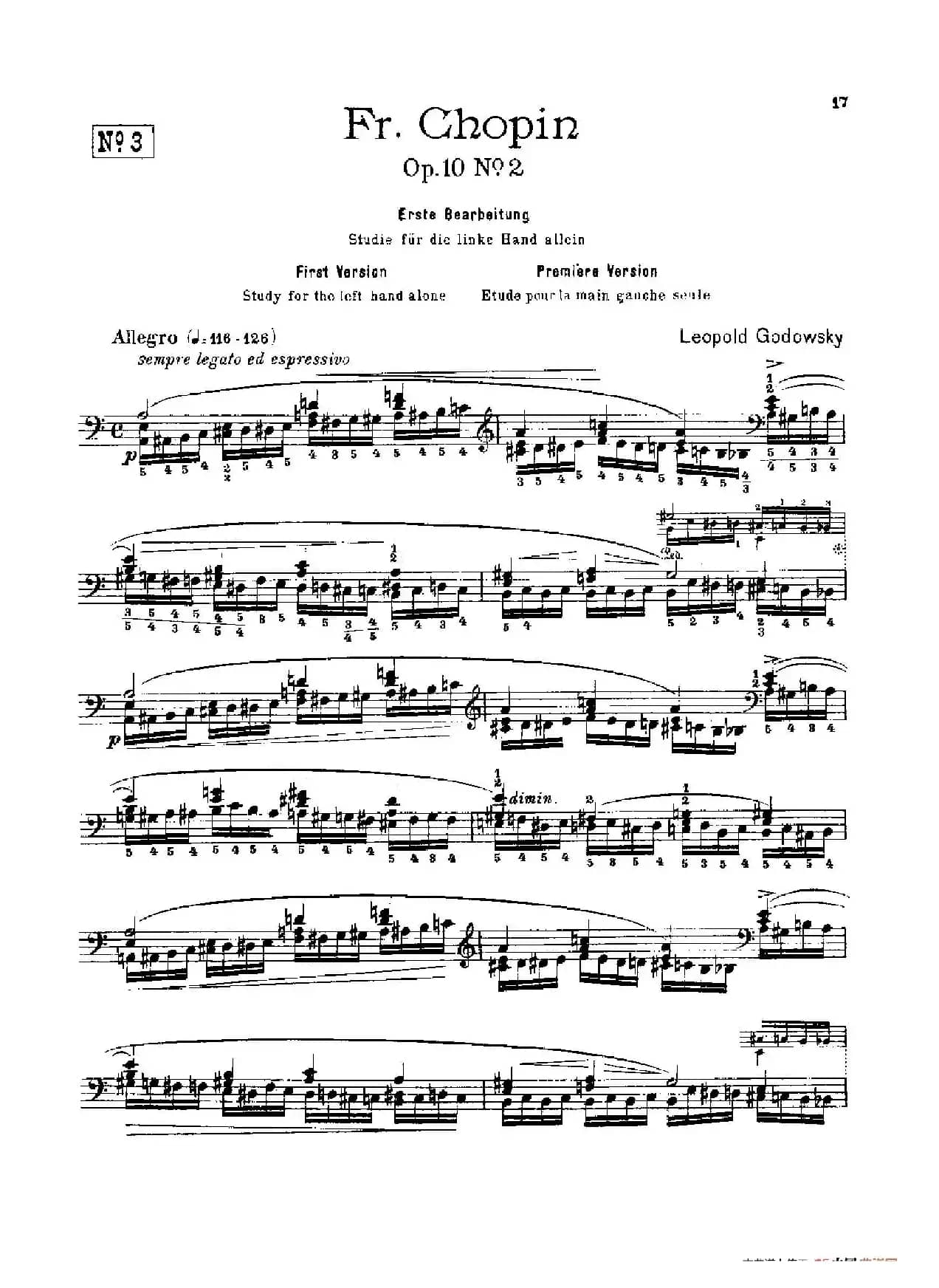 53首以肖邦练习曲为素材而作的练习曲（No.3）