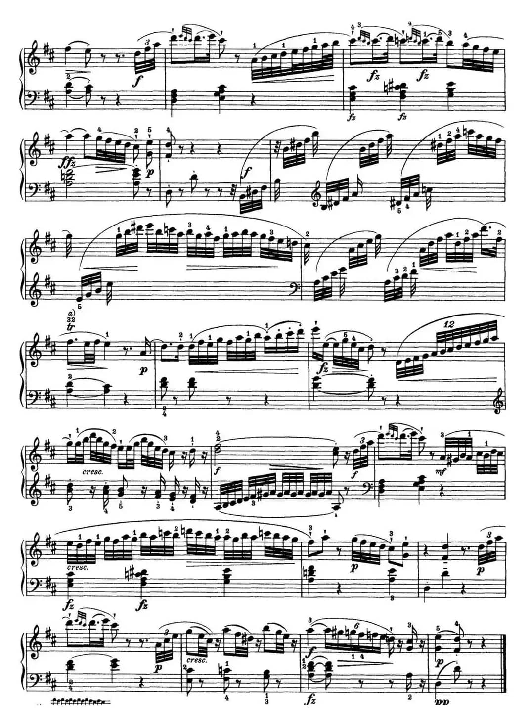 海顿 钢琴奏鸣曲 Hob XVI 42 in D major