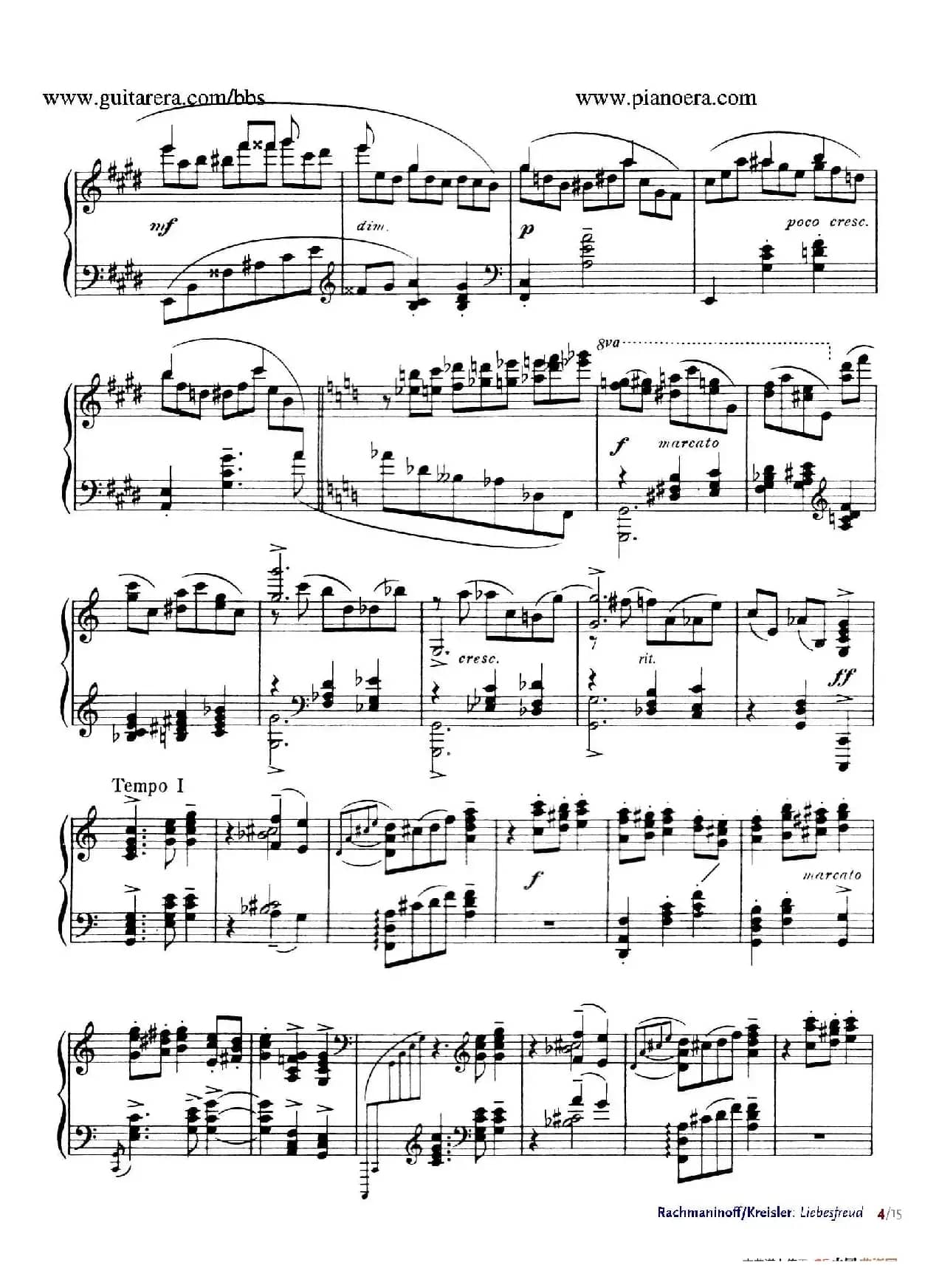 Liebesfreud(爱的喜悦)(钢琴独奏版)