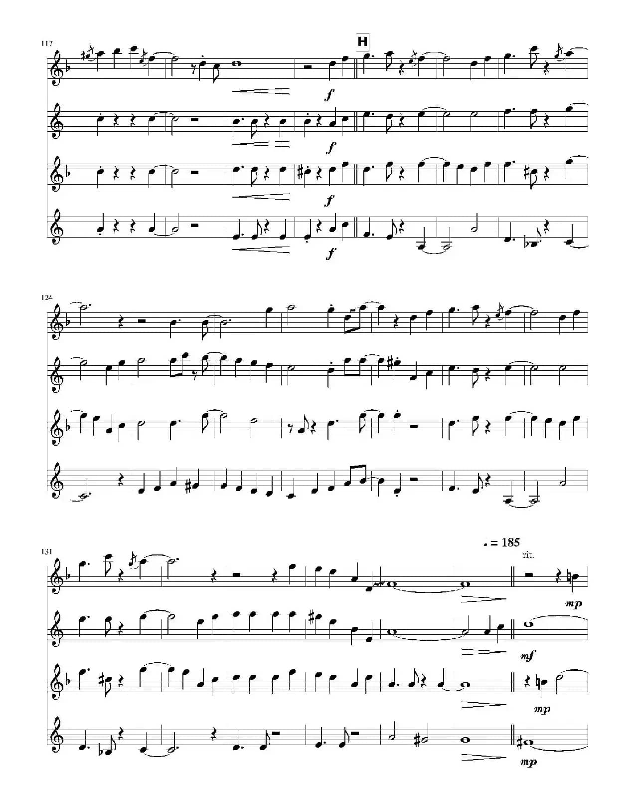 風の通り道（四重奏）