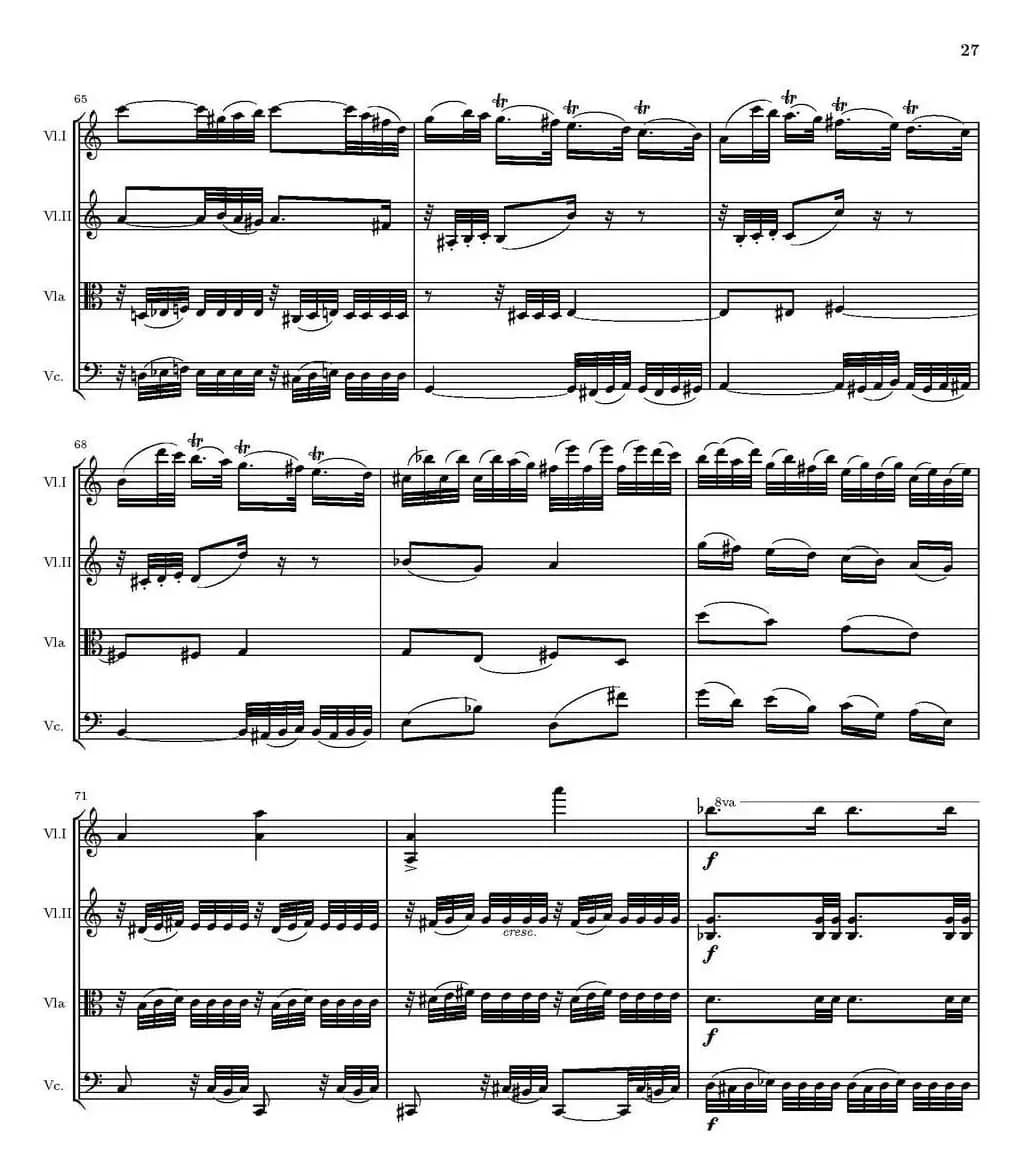 String Quartet nr.18 in E minor（E小调弦乐四重奏、P16-30）