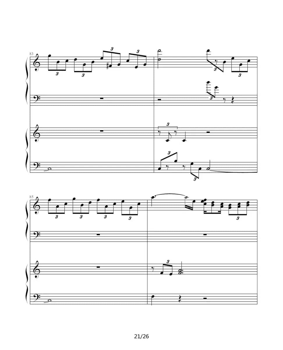 ココロの音（双钢琴）