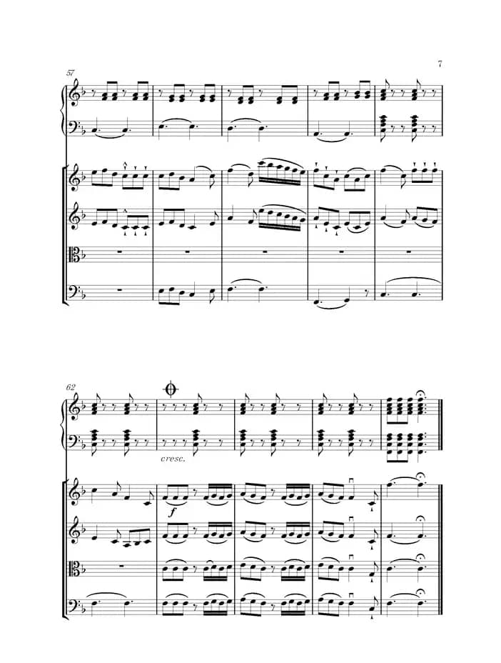 单二部弦乐四重奏