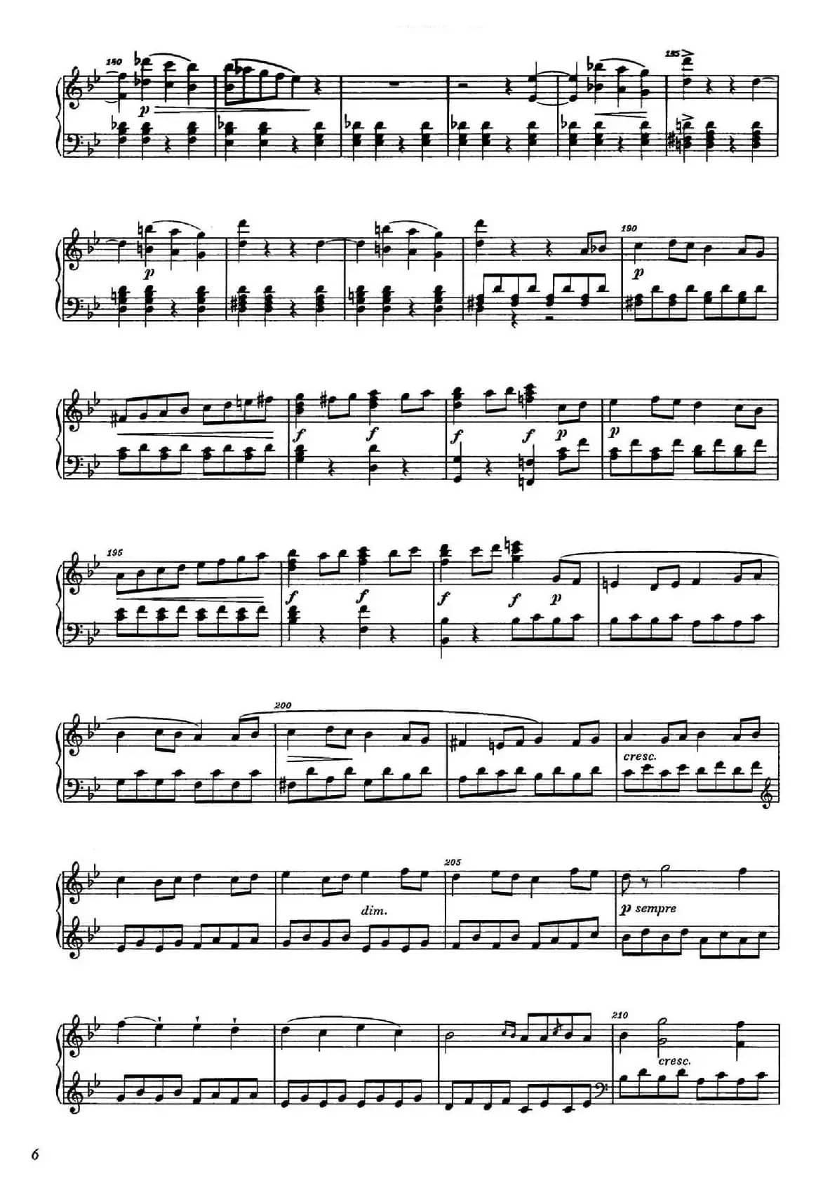 降B大调钢琴奏鸣曲 （Piano Sonata in B-flat Major Op.1）