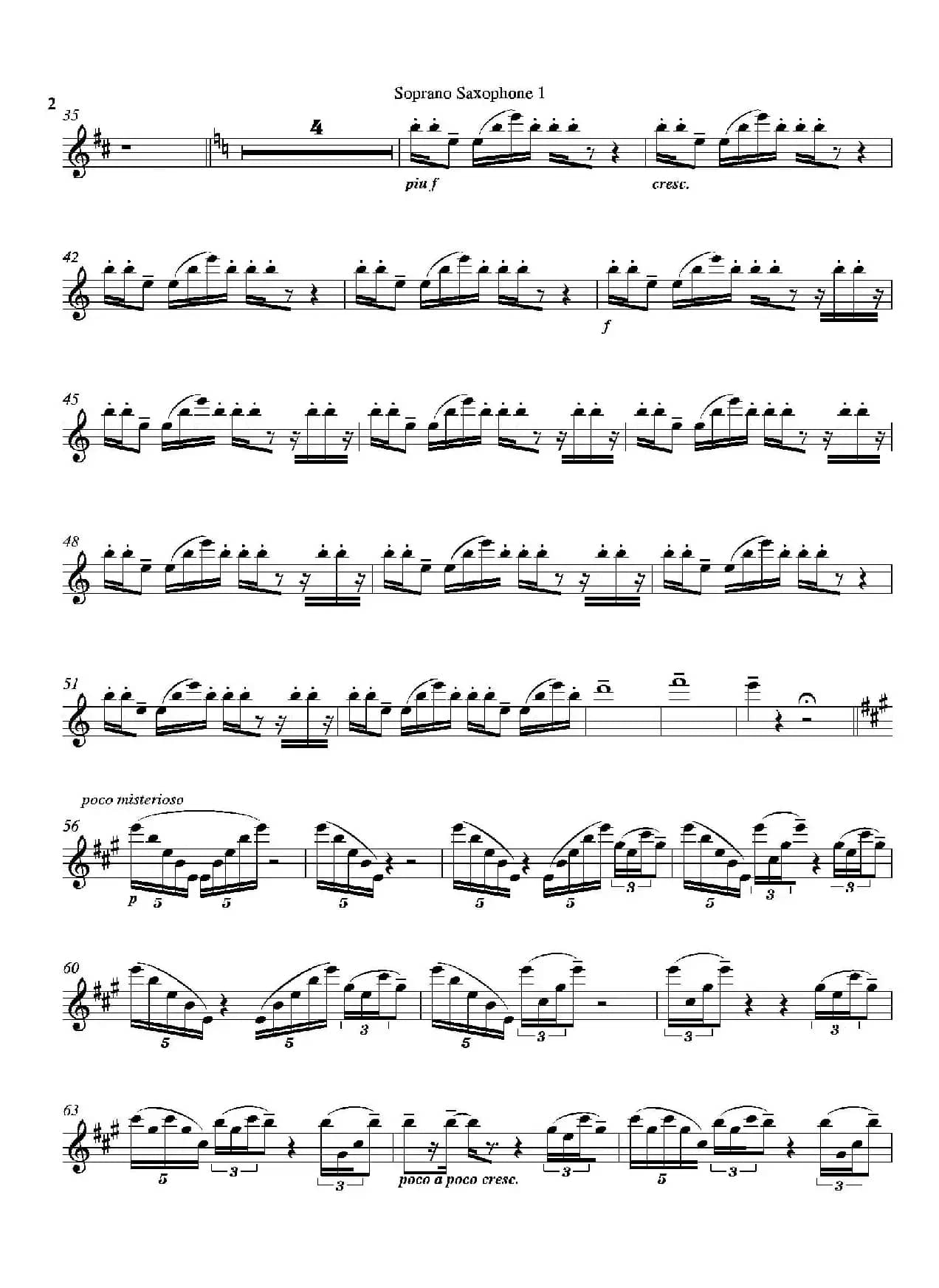 Tango（四重奏高音萨克斯分谱）