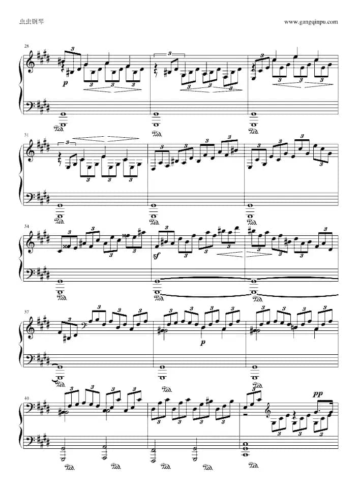 月光奏鸣曲（1，2，3乐章）