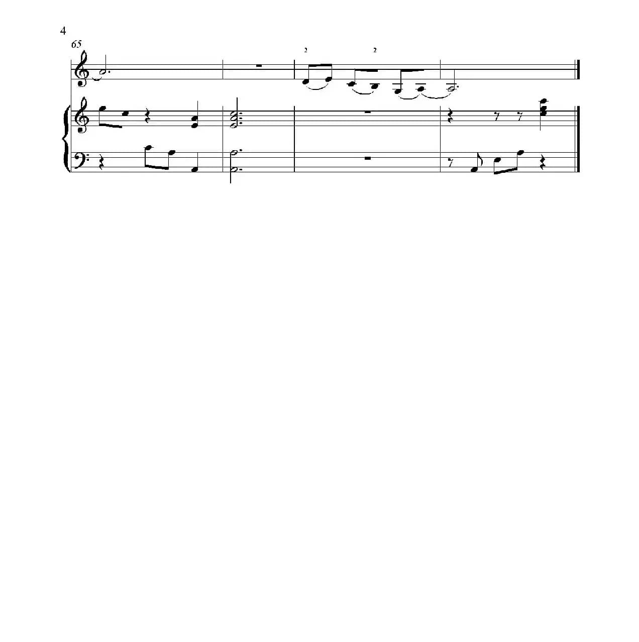 Sad Rommance for Beginning Violin（小提琴+钢琴伴奏）