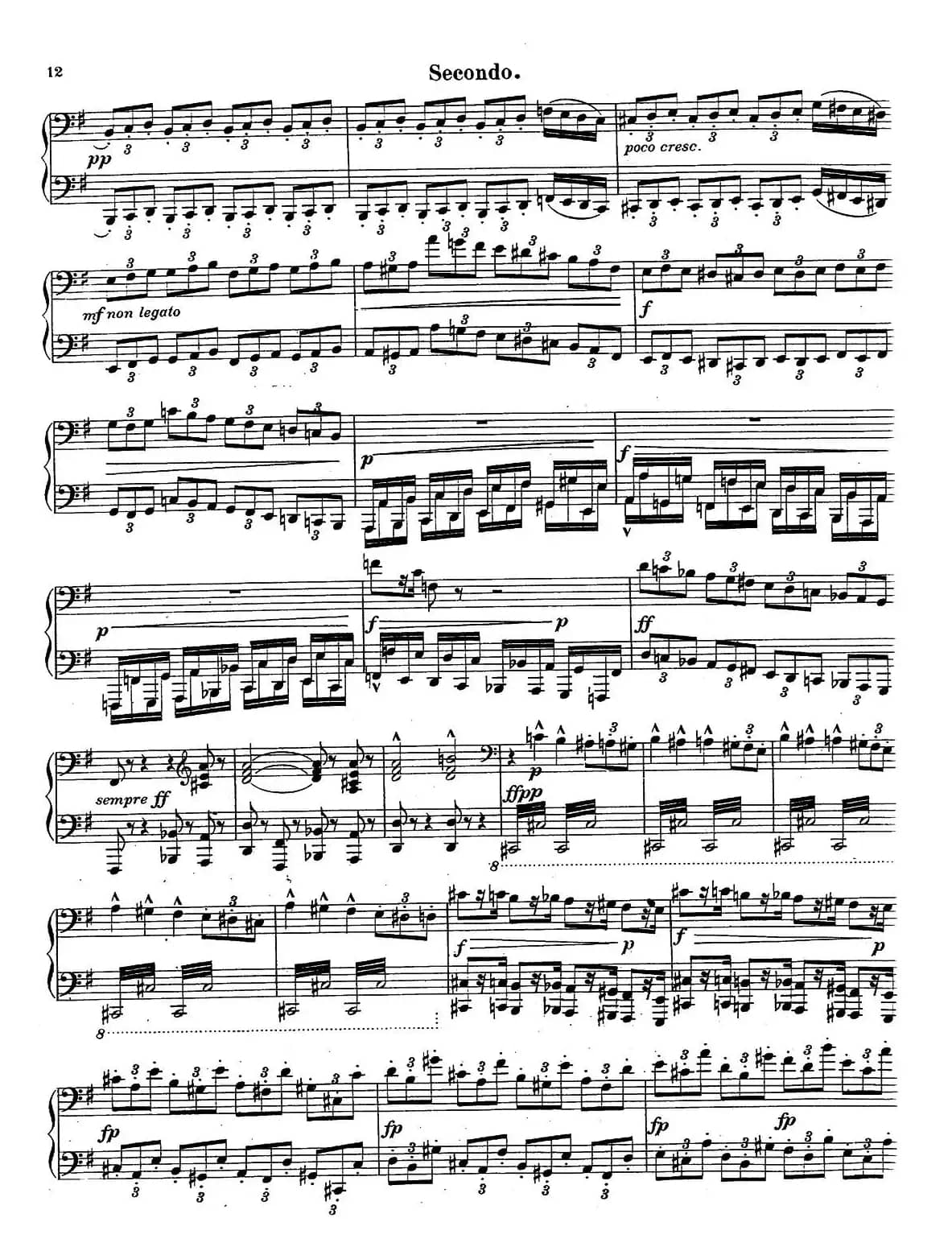 c小调第二交响曲“复活”（Ⅰ）（改编四手联弹版 ）