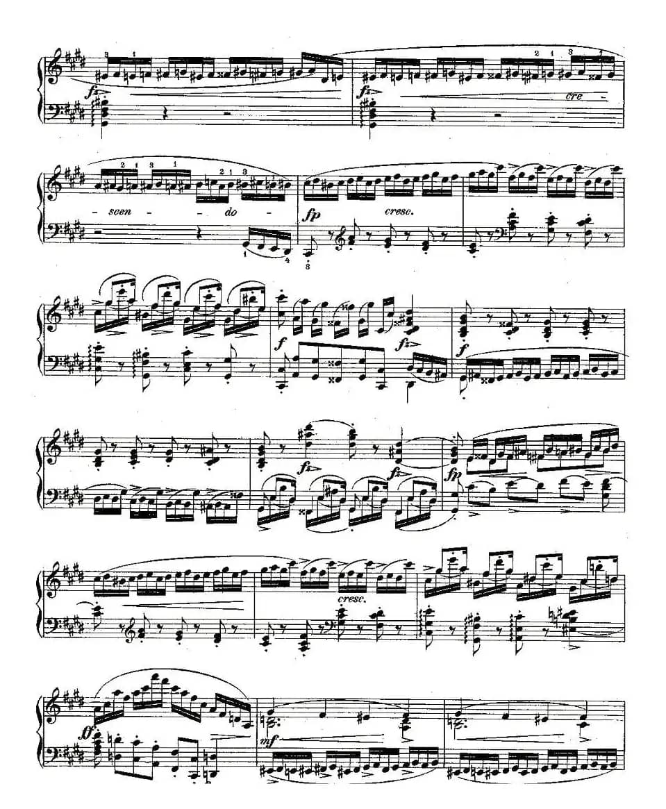 肖邦钢琴练习曲，Op.10之四