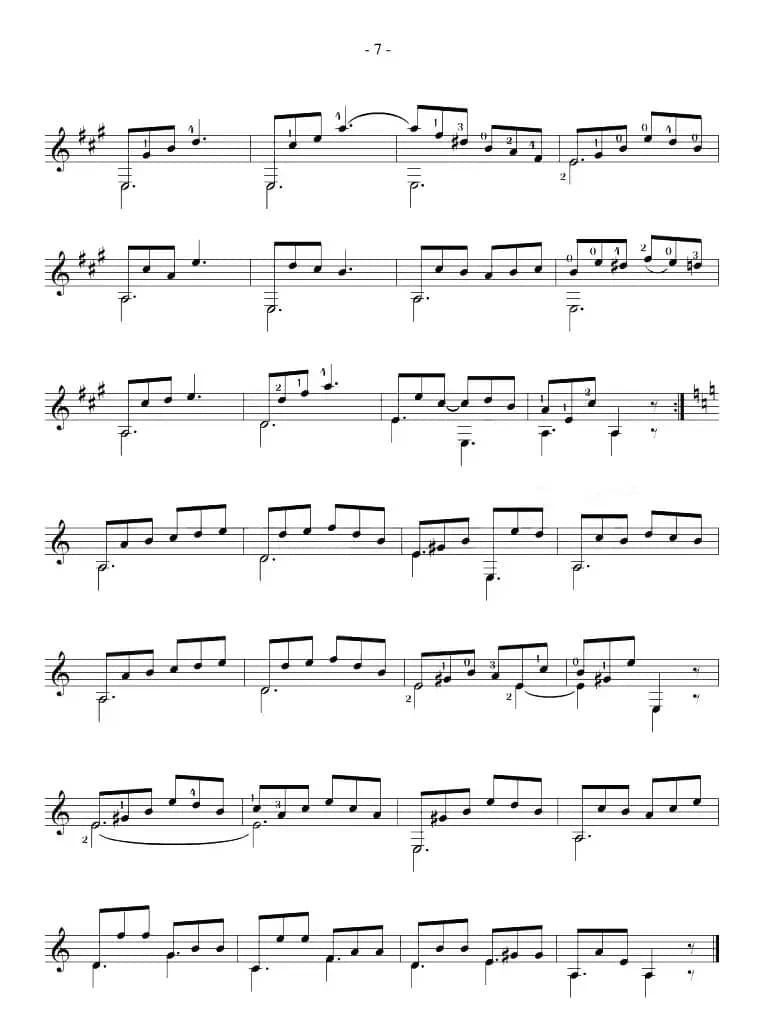 Fernando Sor《12 Studies,Op.60》（STUDY 4）