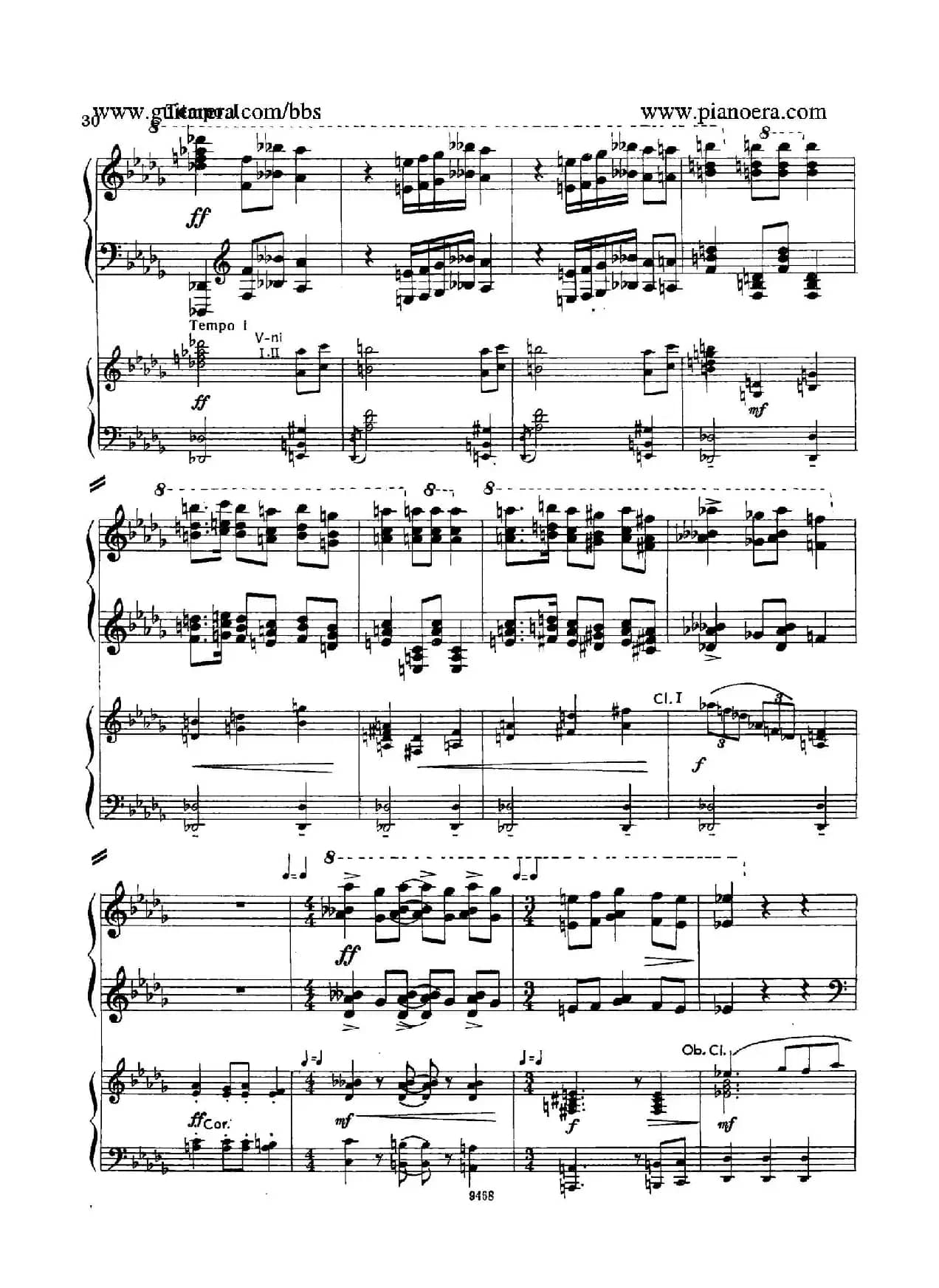 Piano Concerto in D-flat Major Op.37（降D大调钢琴协奏曲·Ⅰ·双钢琴）