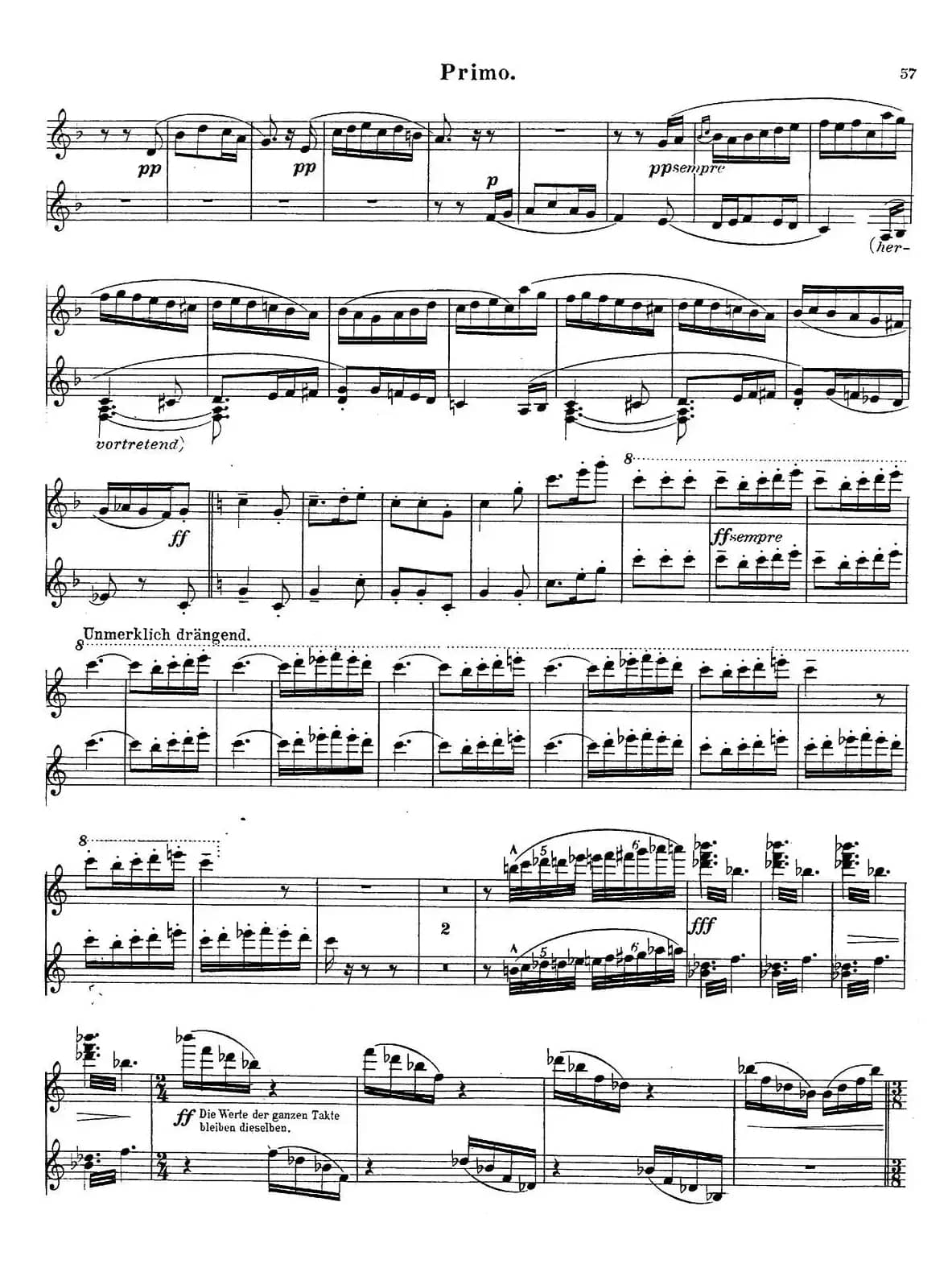 c小调第二交响曲“复活”（Ⅲ）（改编四手联弹版）