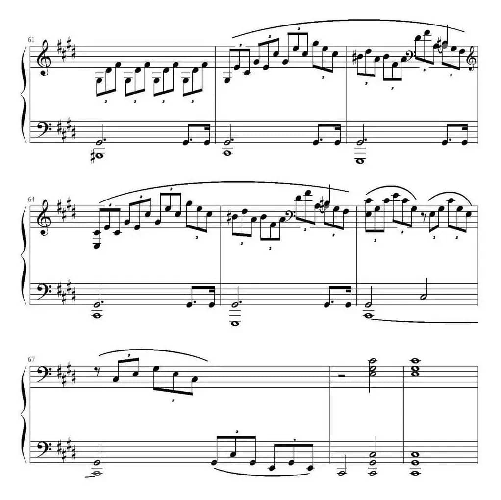 Mondscheinsonate(1st movement)（月光奏鸣曲第一乐章）