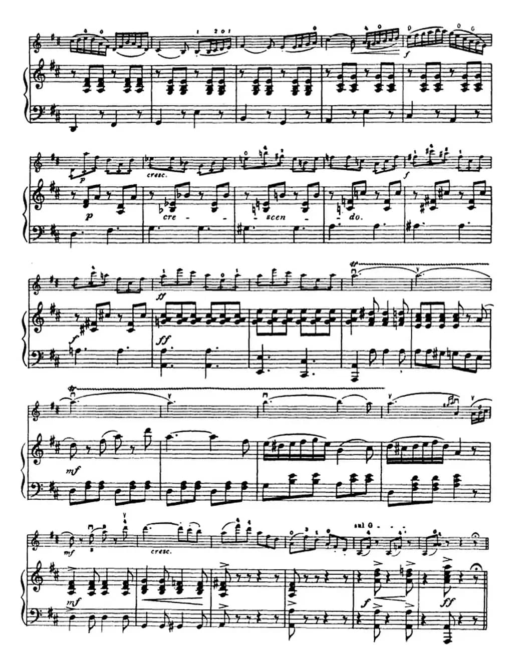 塞茨初级小提琴协奏曲Op.7（D大调学生协奏曲）