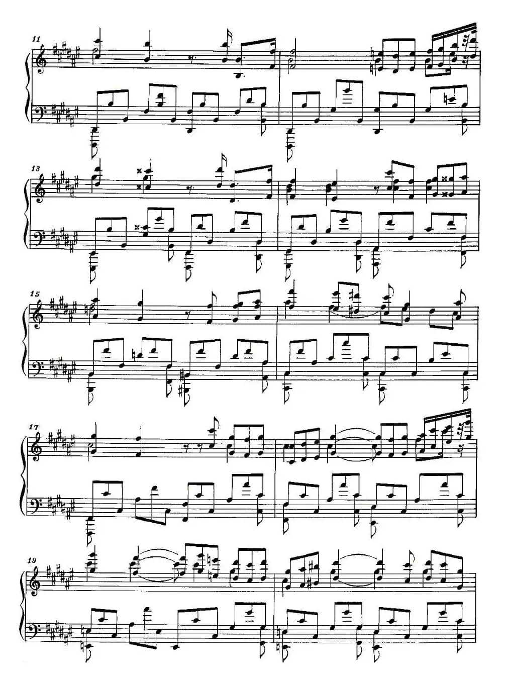 Etude（斯克里亚宾练习曲作品8 降d小调练习曲 第12首）