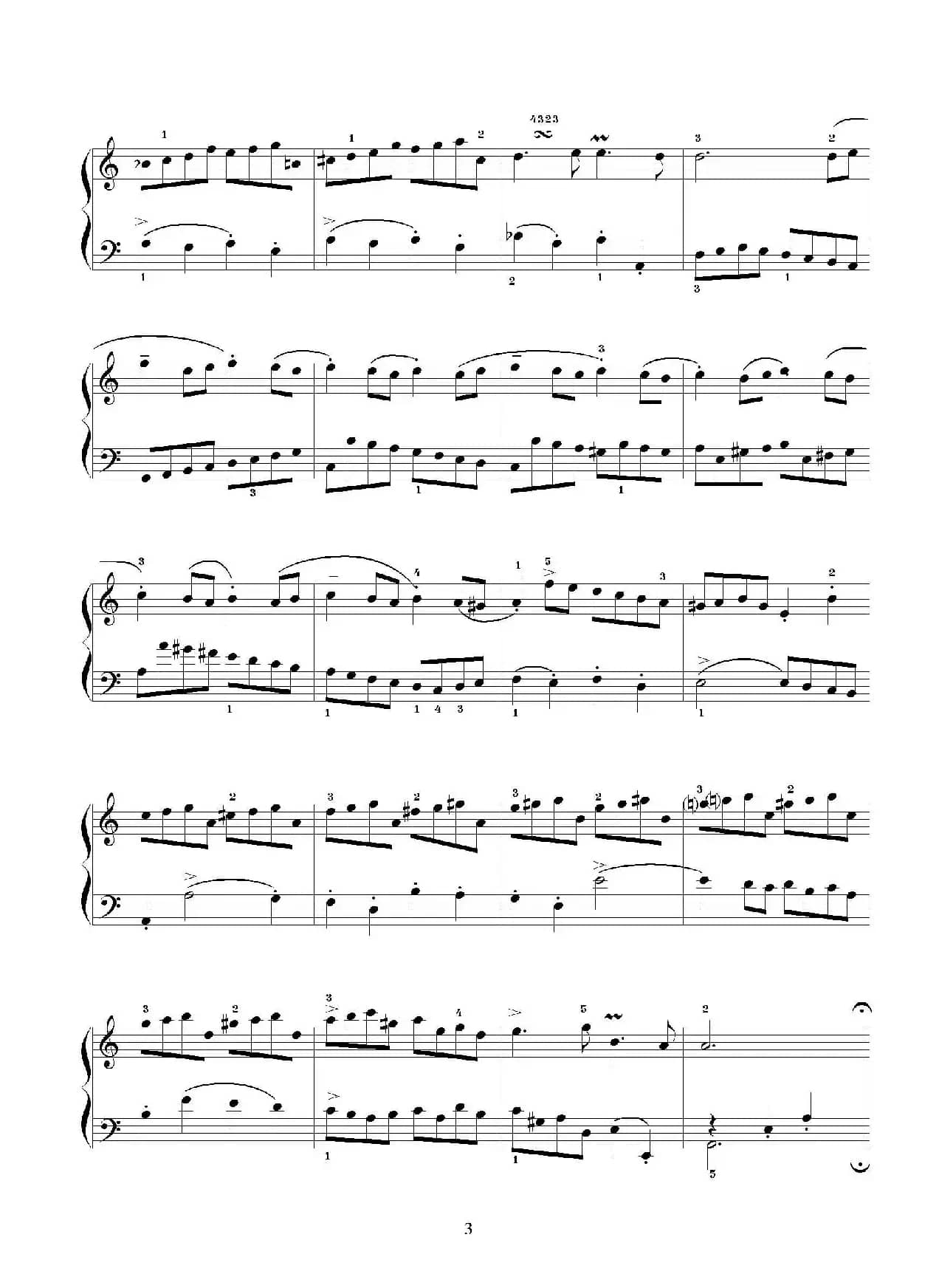 布列舞曲（选自《第二英国组曲》杨一丹标注）