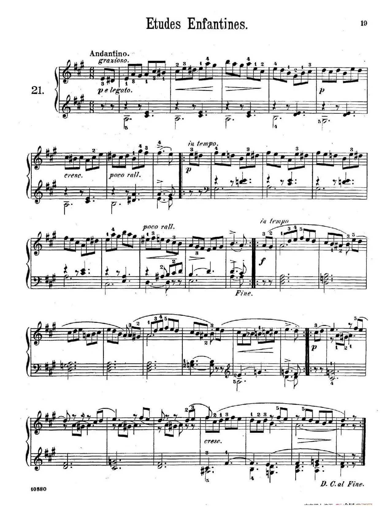 Etudes Enfantines Op.37（儿童钢琴练习曲 第21——25首）
