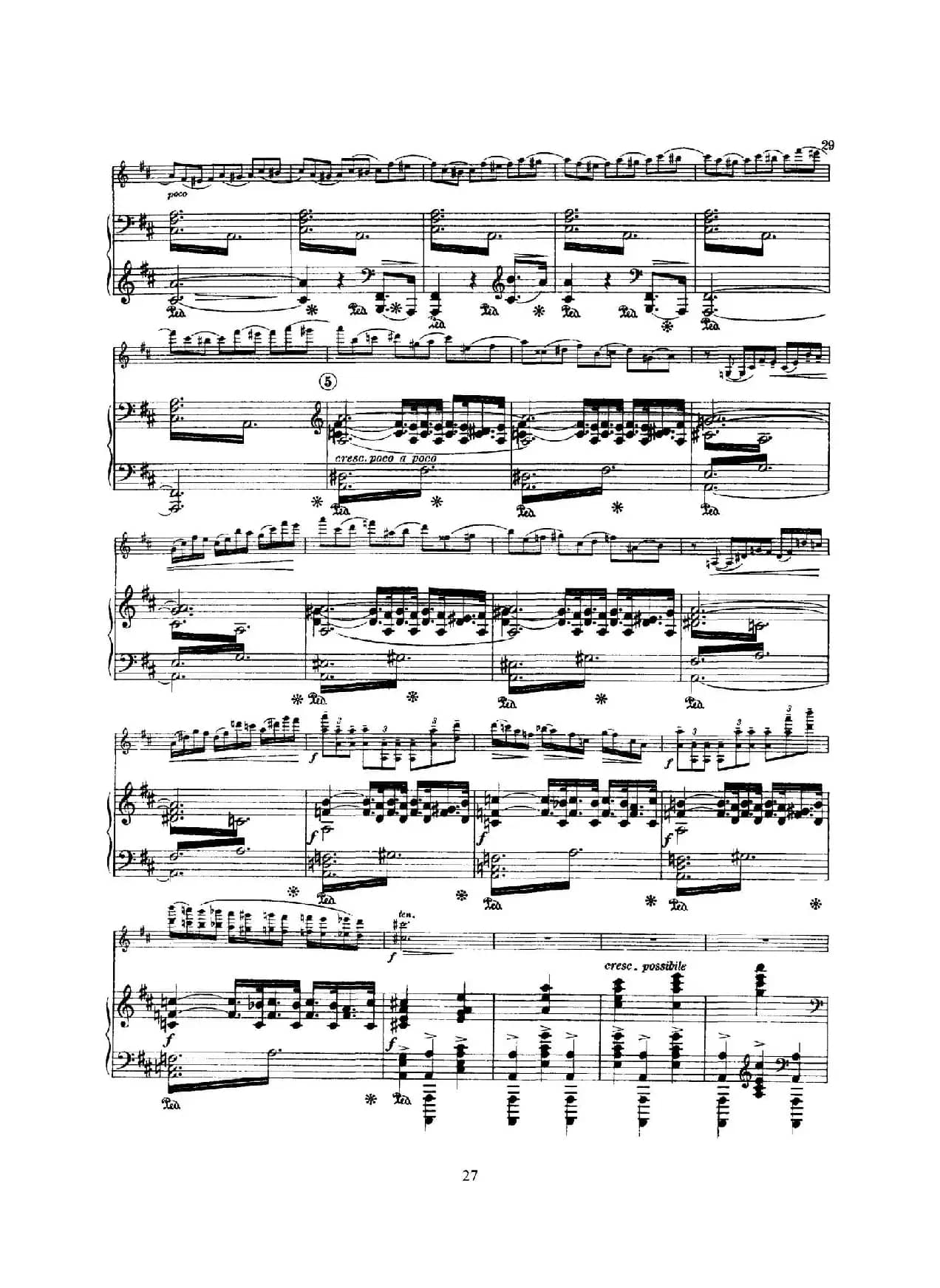 Concerto in D Minor Op.47（小提琴+钢琴伴奏）