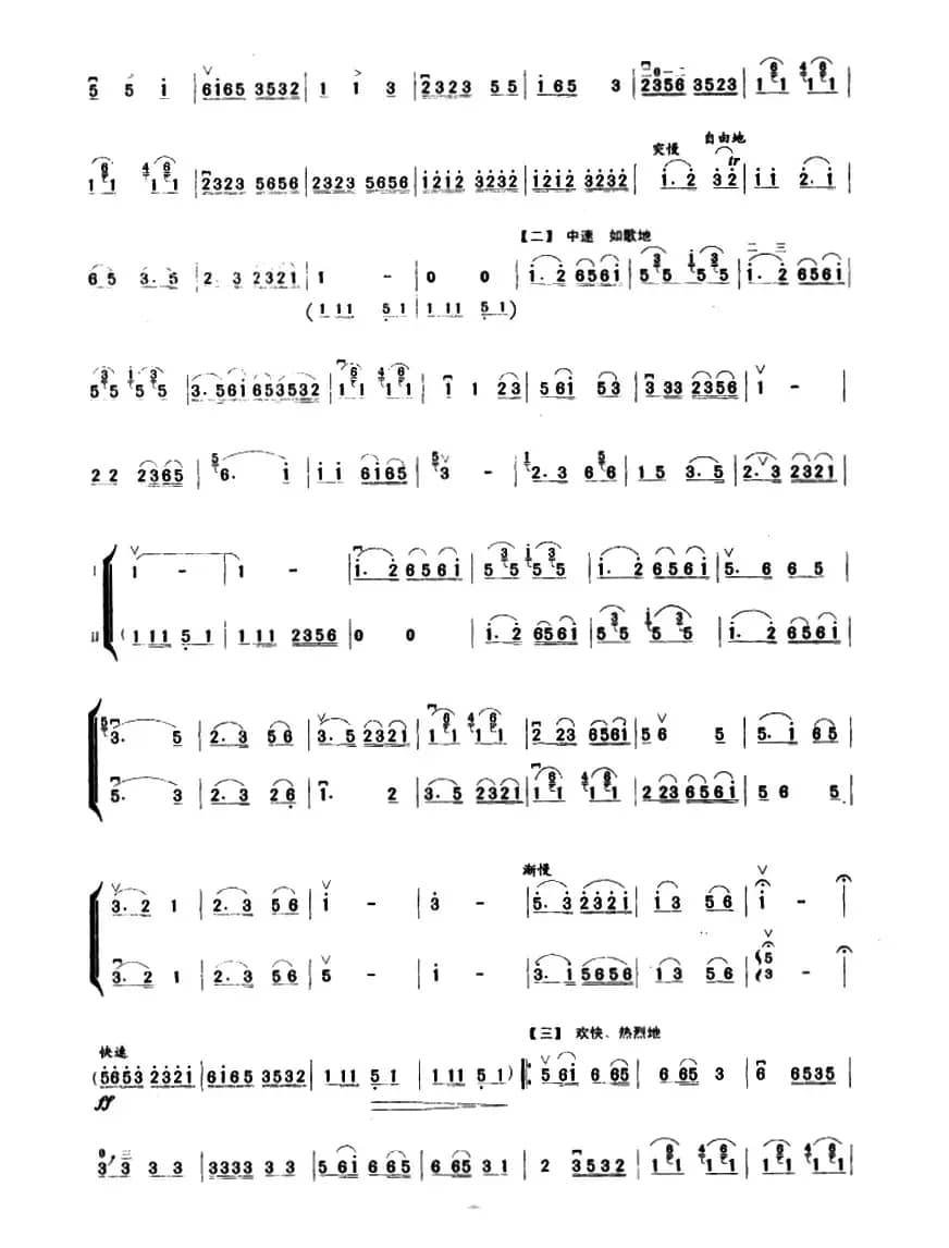 北京有个金太阳（齐奏曲）