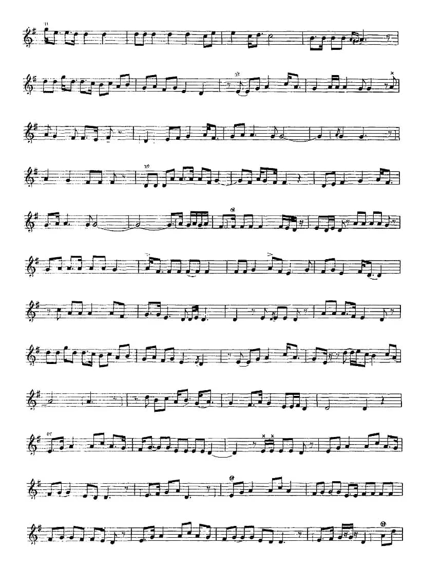 十二木卡姆：Ⅲ 木夏乌热克木卡姆 115——126（主旋律谱）