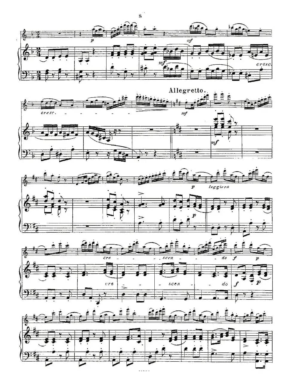 Opern-Transcriptionen.Op.45-8（长笛+钢琴伴奏）