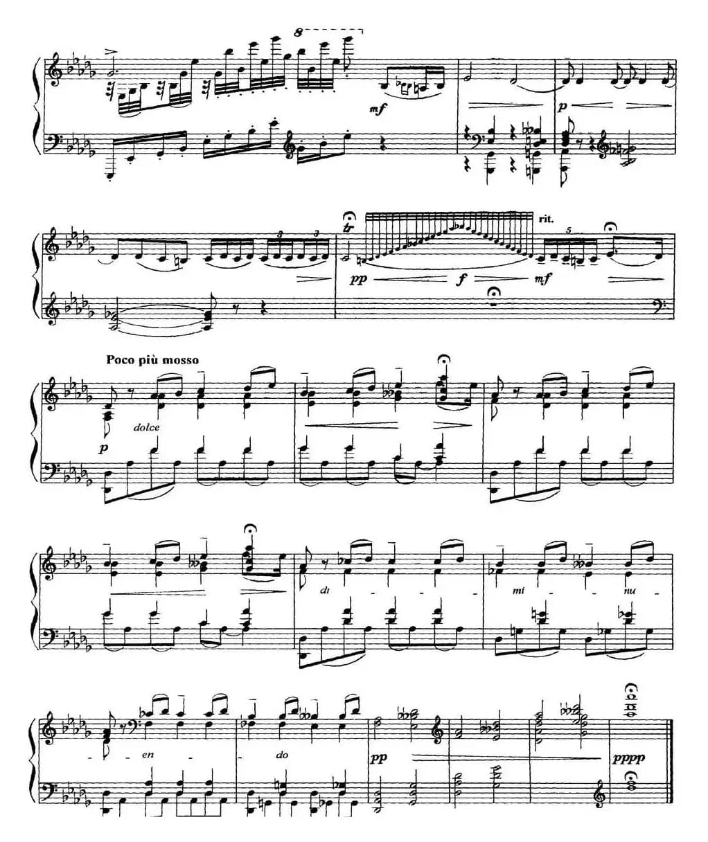 柴可夫斯基18首钢琴小品Op.72（14.Chant elegiaque）