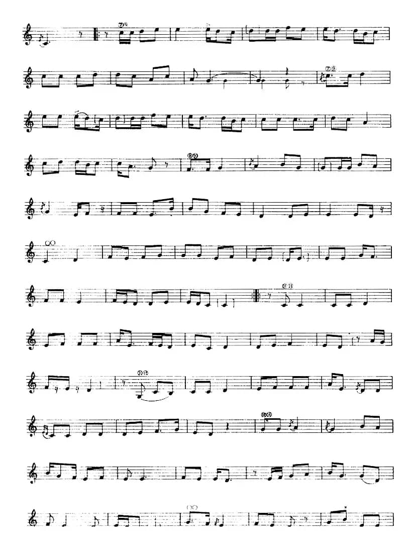 十二木卡姆：Ⅵ 乌扎勒木卡姆 276——286（主旋律谱）