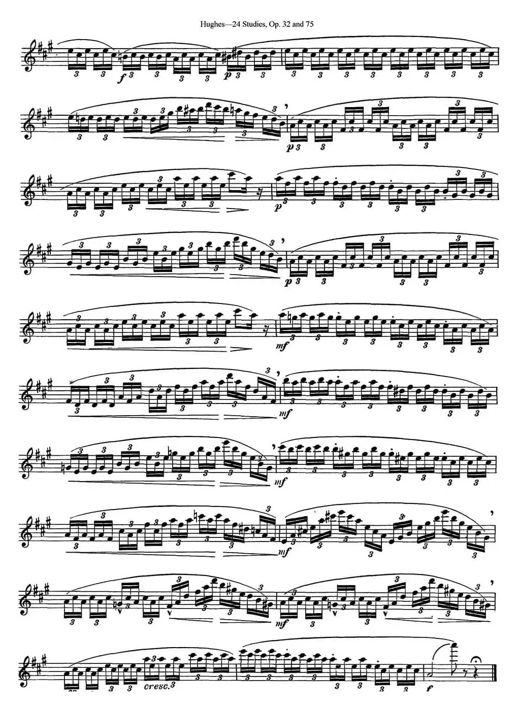 胡埃斯24首长笛练习曲Op.32（NO.13）