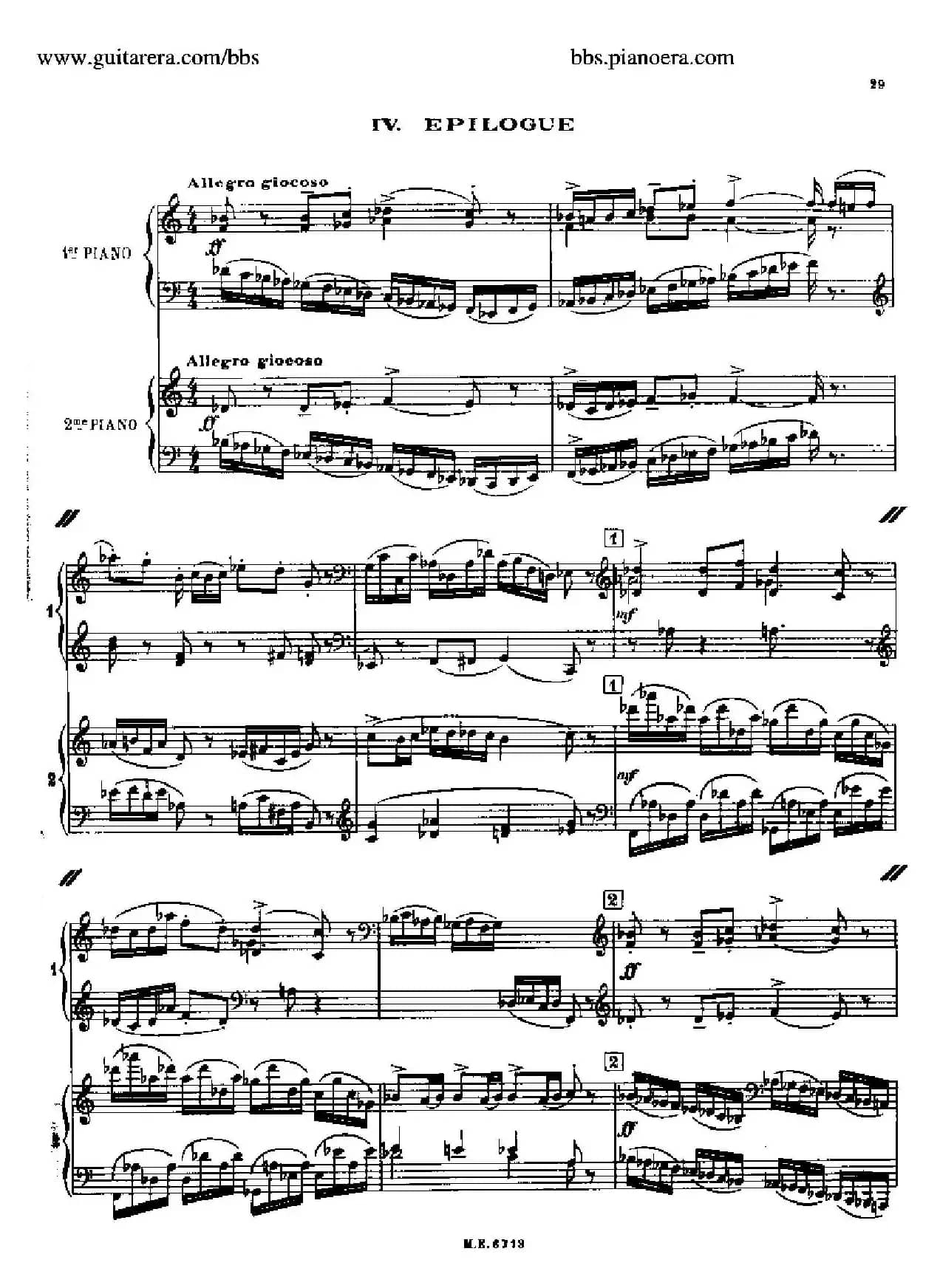 Sonata for Two Pianos（双钢琴奏鸣曲）