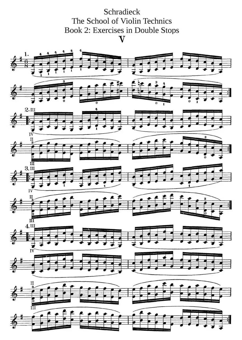 史拉迪克小提琴技术练习 第2册（Ⅴ）