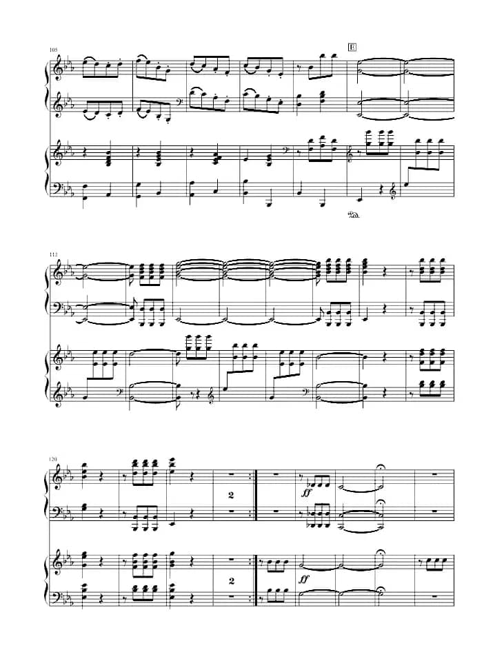 《命运》第一乐章（双钢琴）