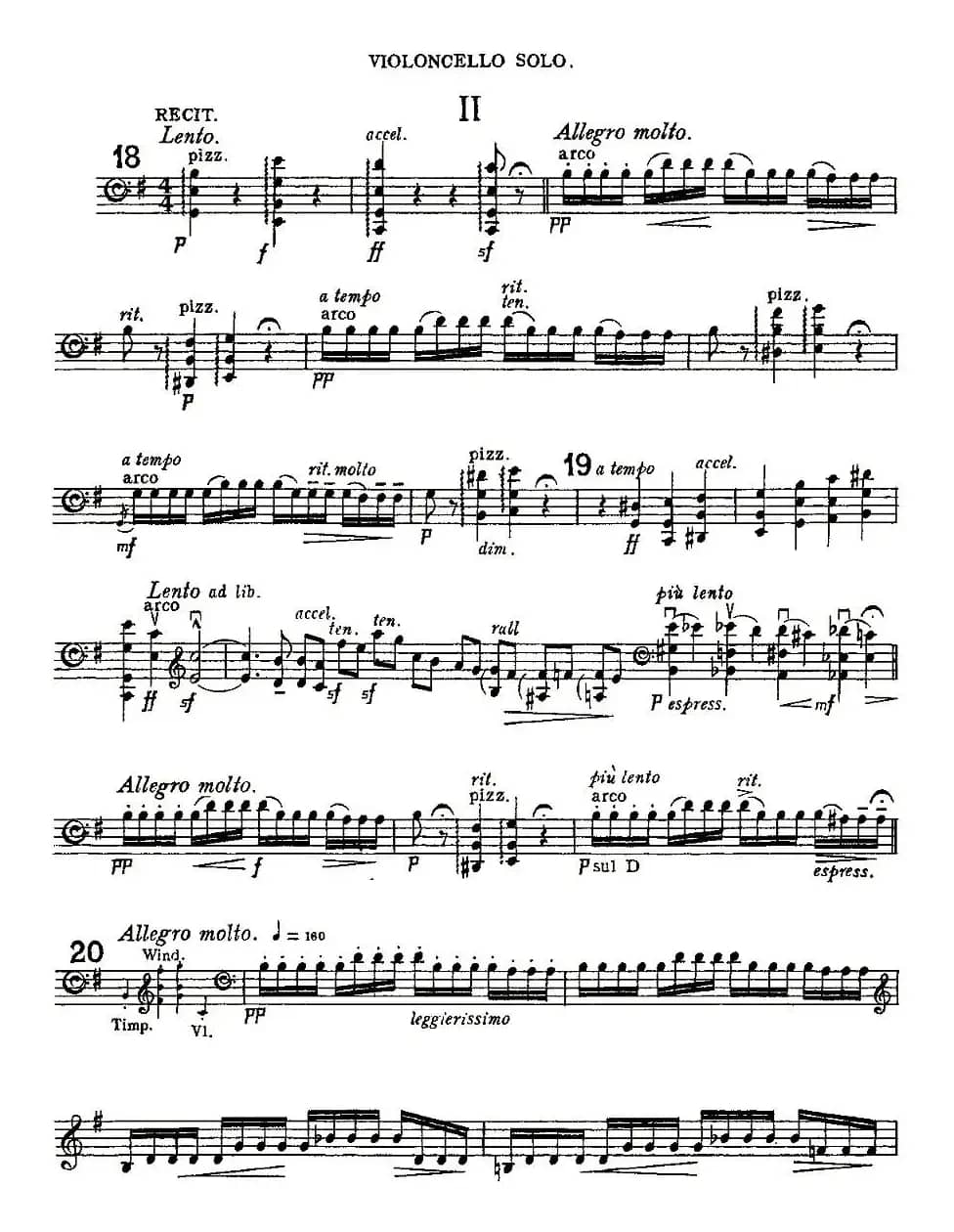 Edward Elgar Concerto e Minor Op85 For Cello（Cel）