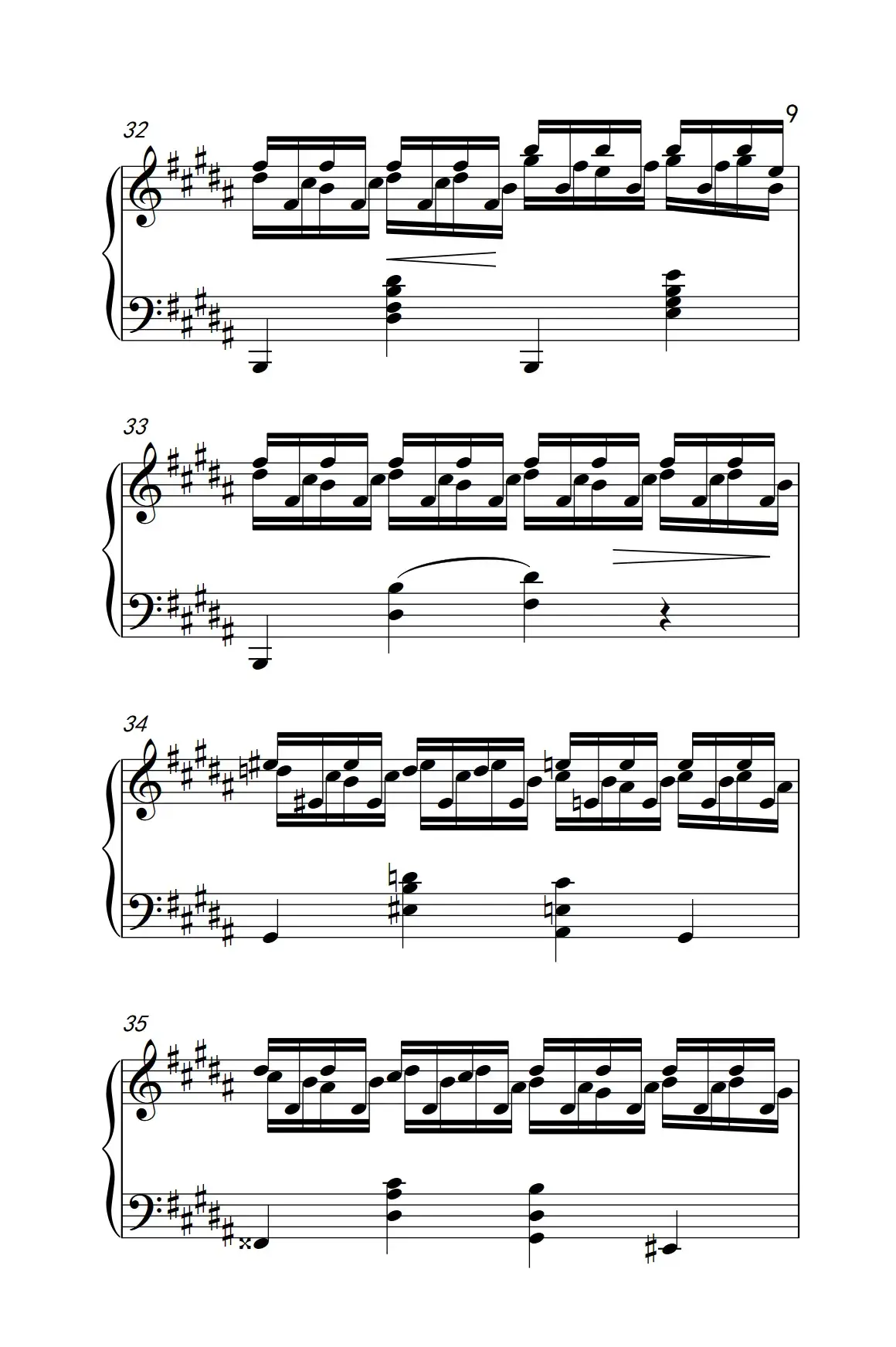 莫什科夫斯基 钢琴练习曲（第十五首）
