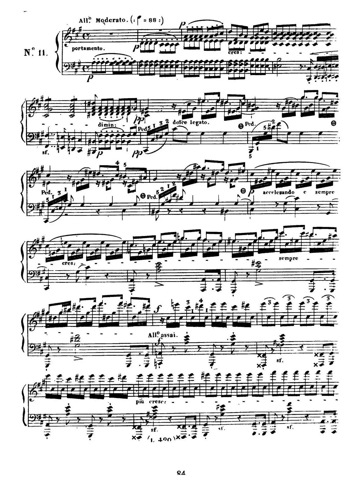 24 Exercices et Preludes Op.21（24首前奏练习曲·11）