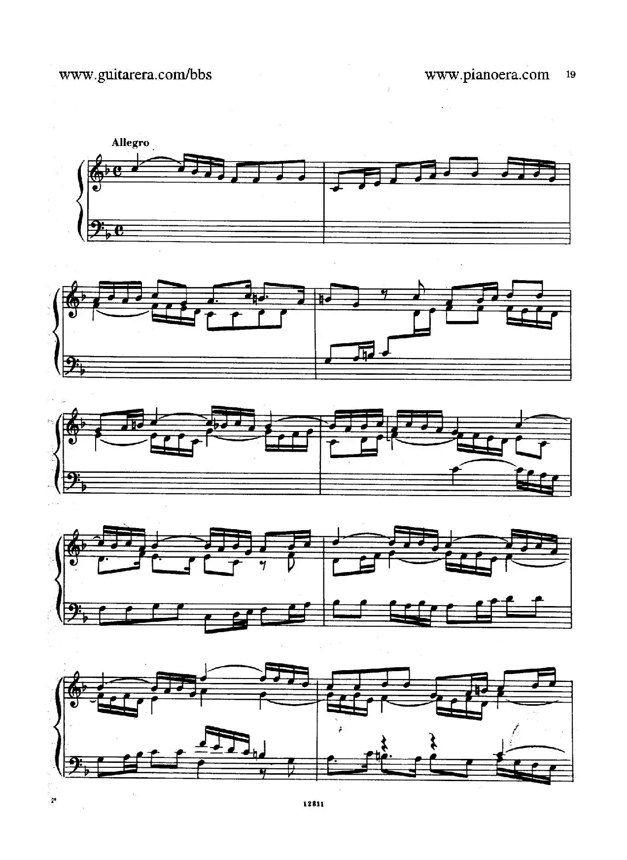 Suite No.2 in F Major HWV 427（F大调第二组曲）