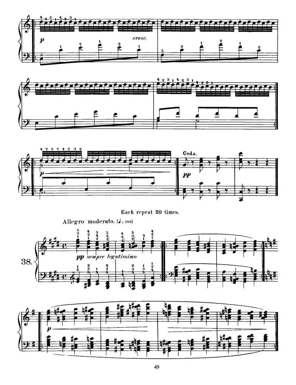 Czerny - 40 Daily Exerci Op.337（35—40）（40首日常训练曲）