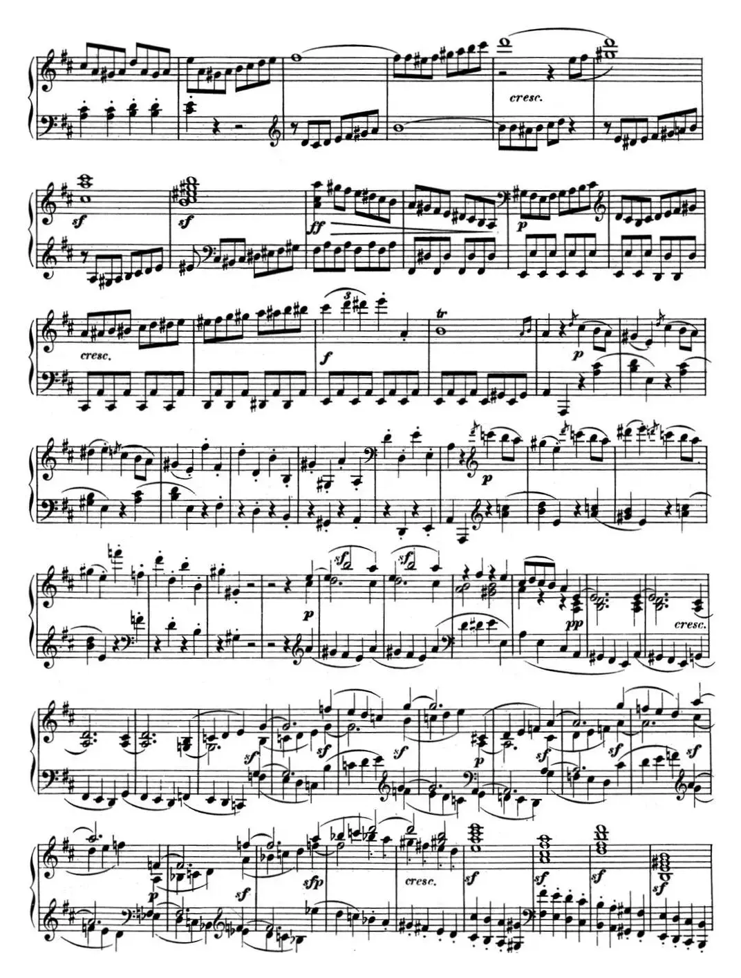 贝多芬钢琴奏鸣曲07 D大调 Op.10 No.3 D major