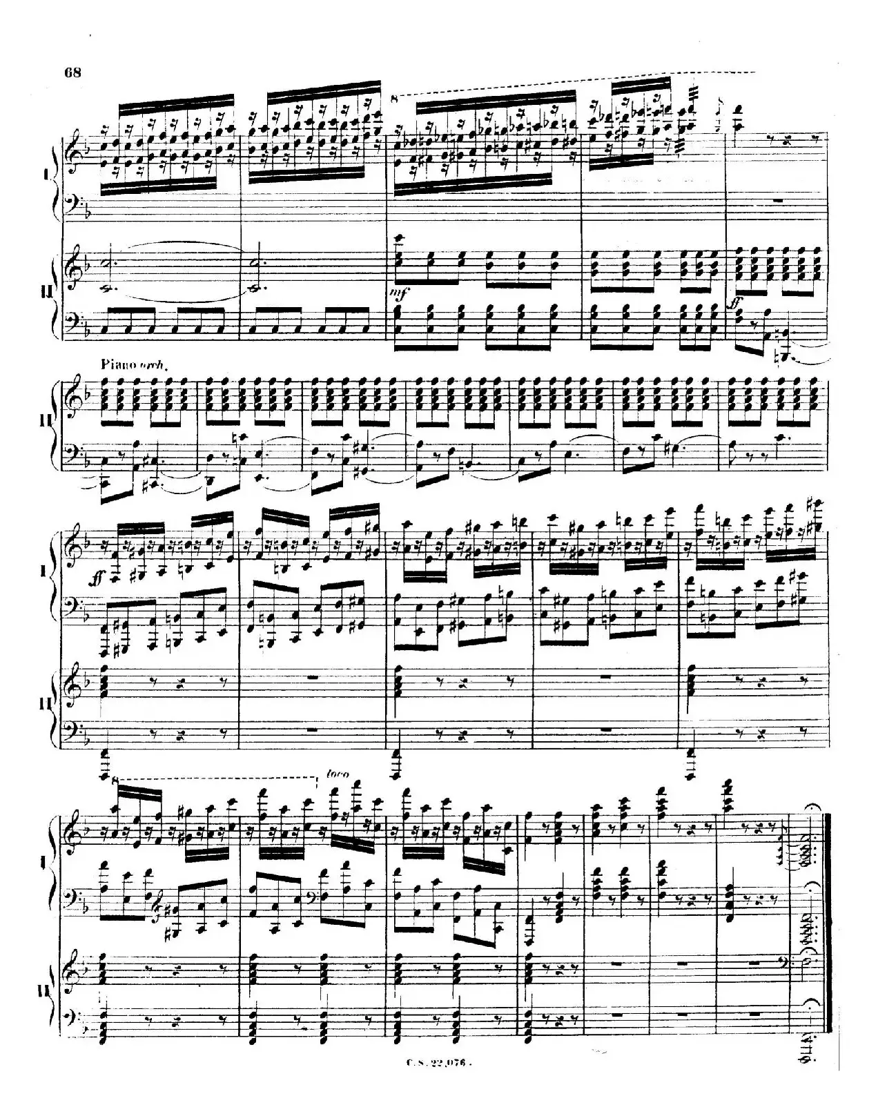 Piano Concerto No.2 in F Major Op.35（F大调第二钢琴协奏曲·Ⅱ·双钢琴）