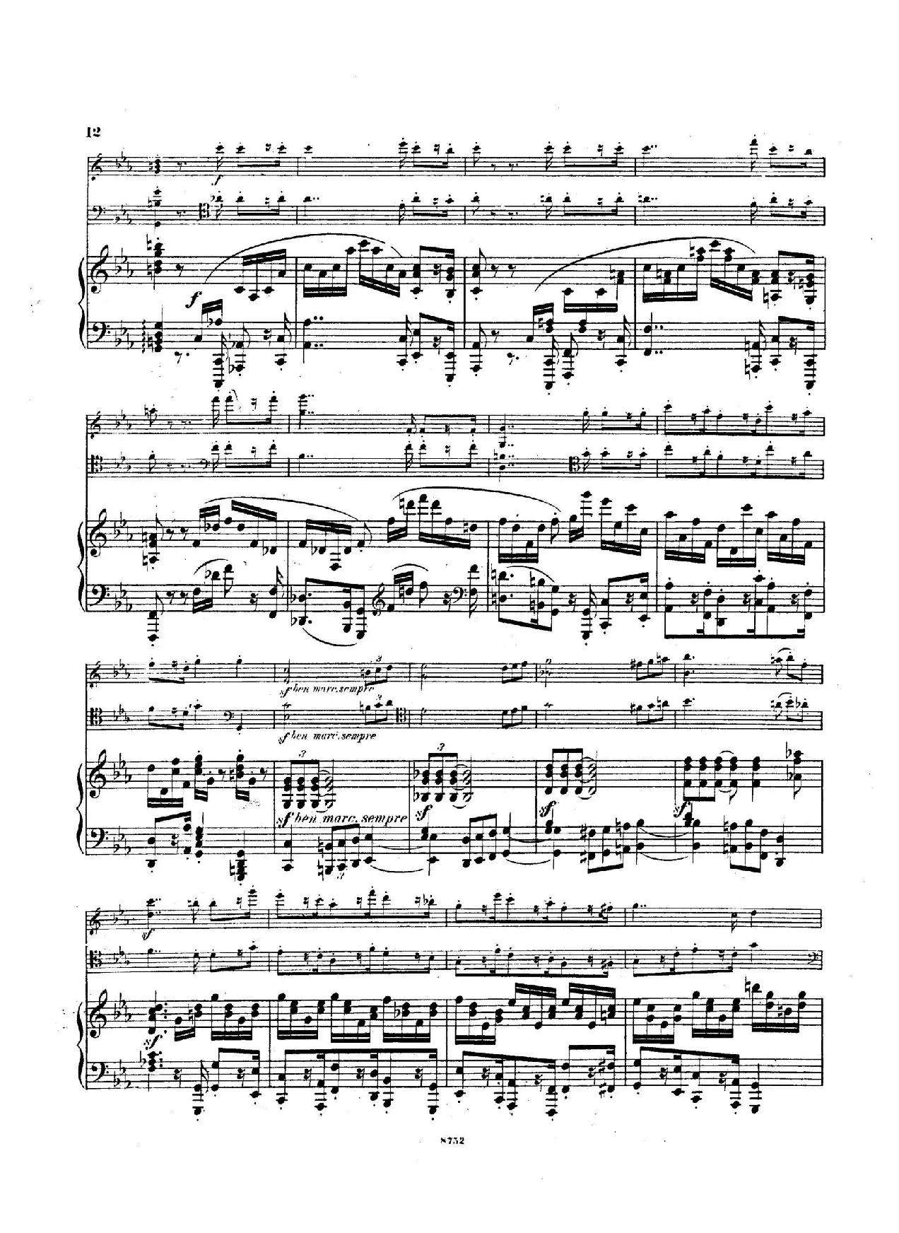 Piano Trio No.3 in c Minor Op.101（c小调第三钢琴三重奏）