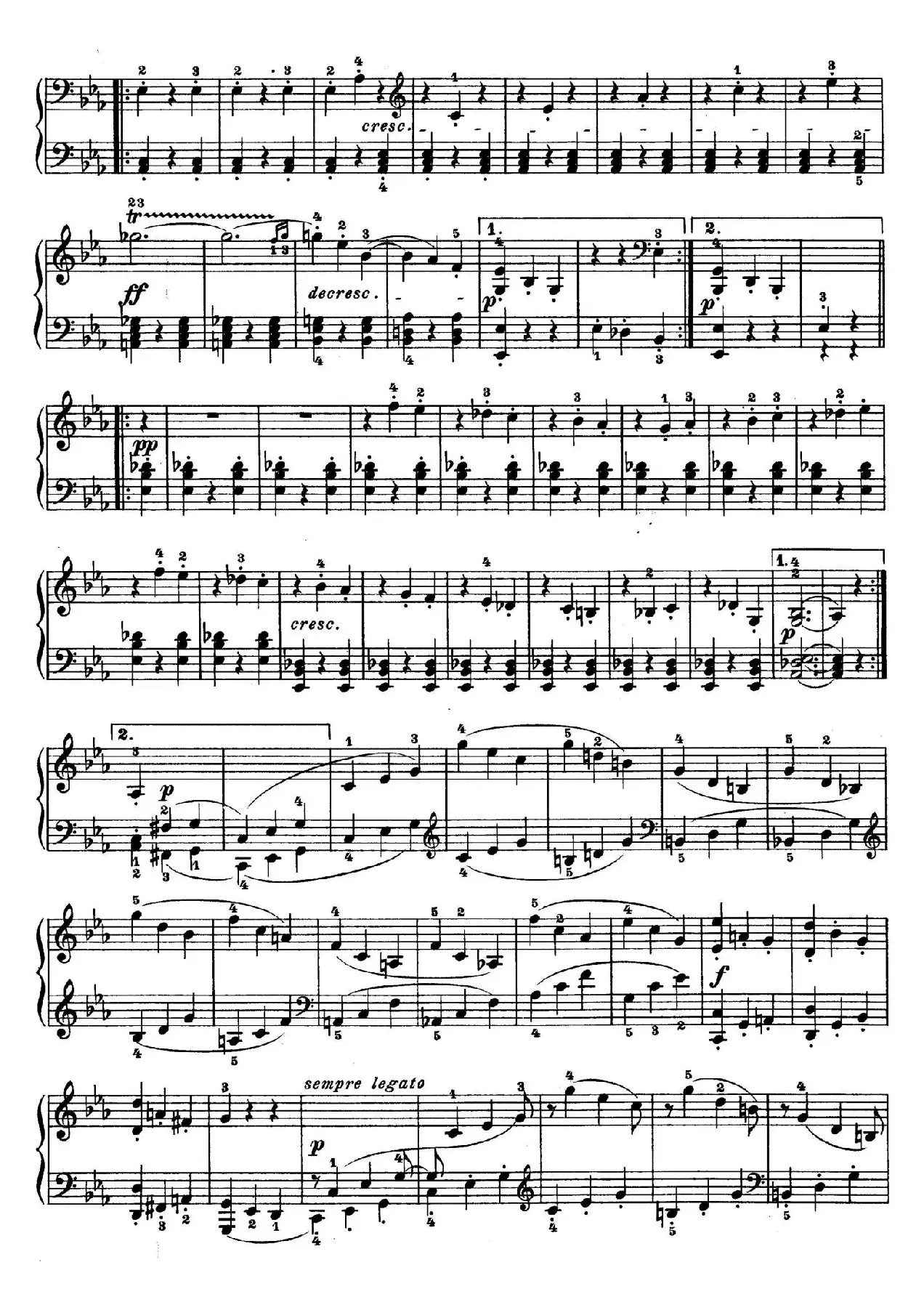 Piano Sonata in Es-dur Op. 27-1（降E大调第十三钢琴奏鸣曲）