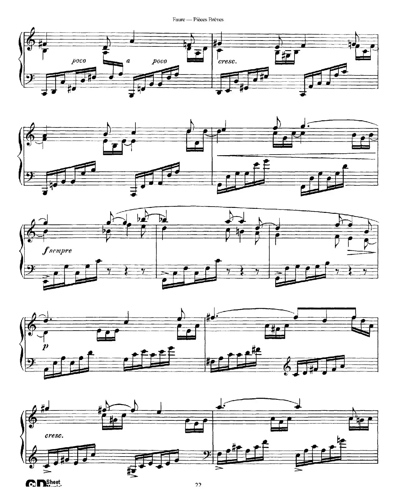 Pieces Breves Op.84（Ⅶ）