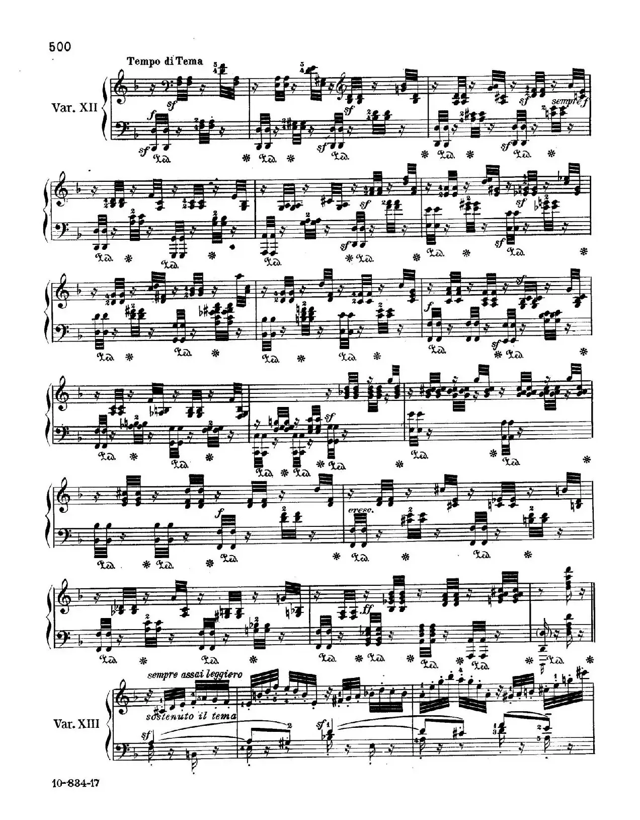 Variations Serieuses Op.54（d小调庄严变奏曲）