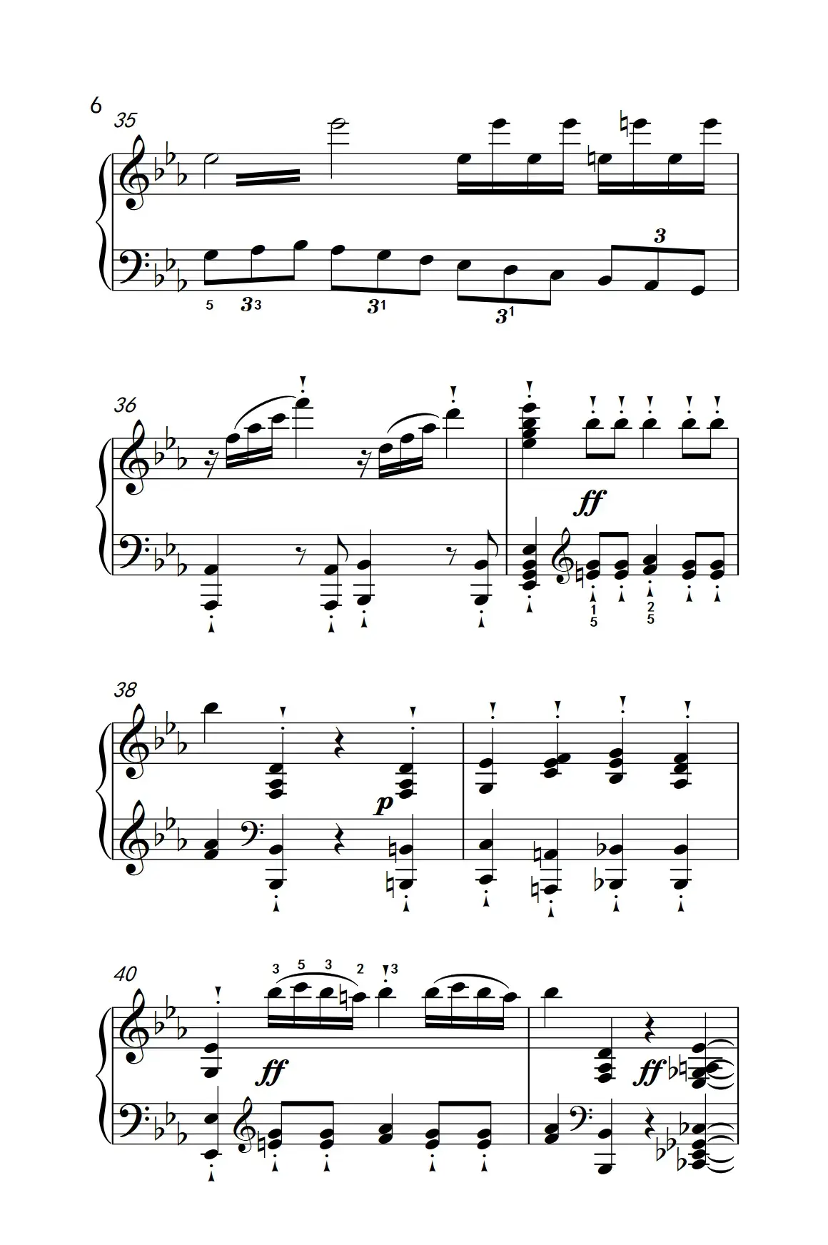 奏鸣曲 Opus 10 Nr.1 第三乐章（贝多芬奏鸣曲集 2）