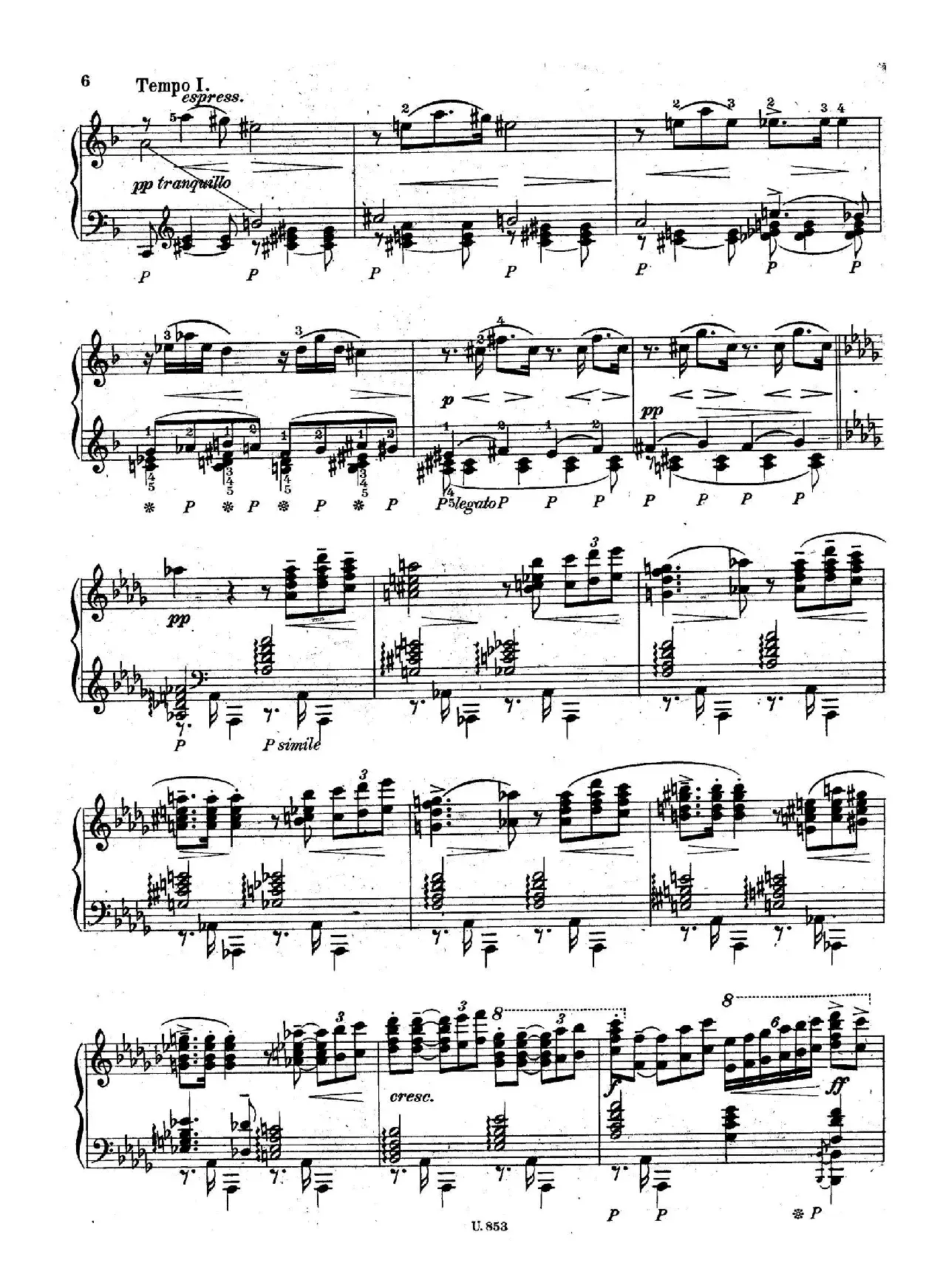 Six Piano Pieces Op.7（6首钢琴小品·Ⅰ）