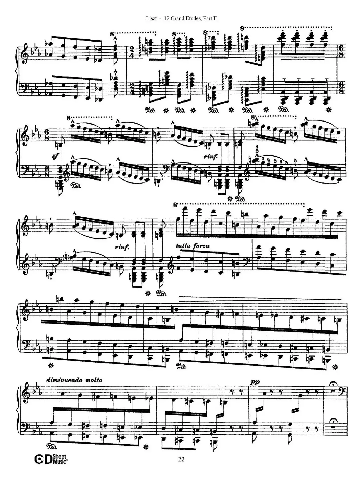 12 Grand Etudes S.137（12首华丽的练习曲·8）