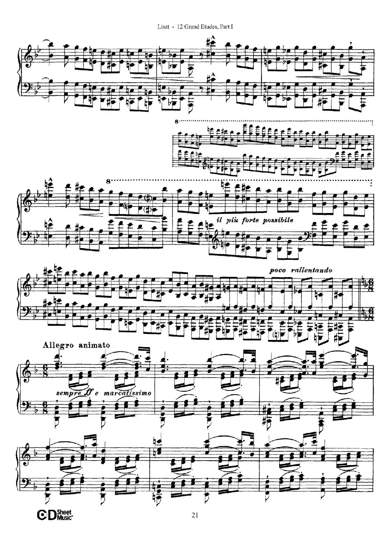 12 Grand Etudes S.137（12首华丽的练习曲·4）