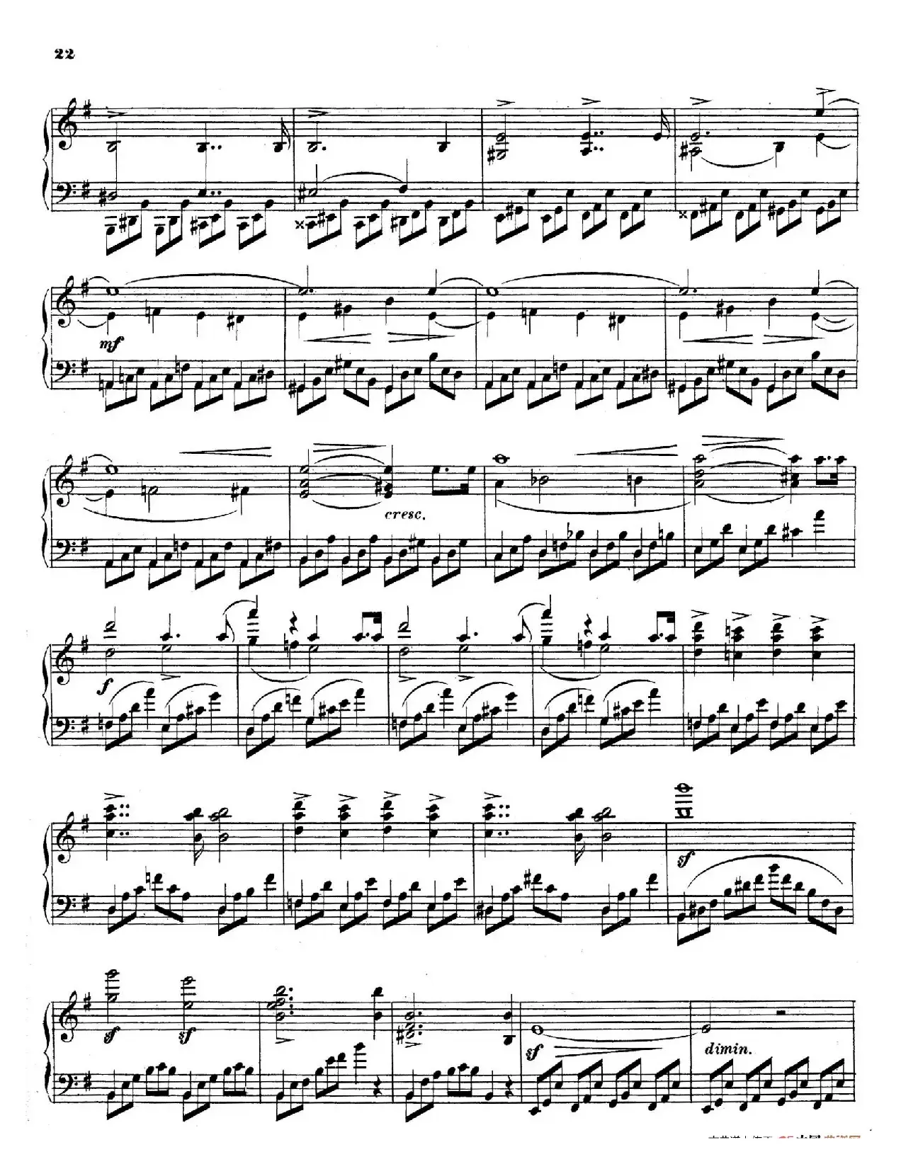 Piano Sonata in e Minor Op.28（e小调钢琴奏鸣曲）