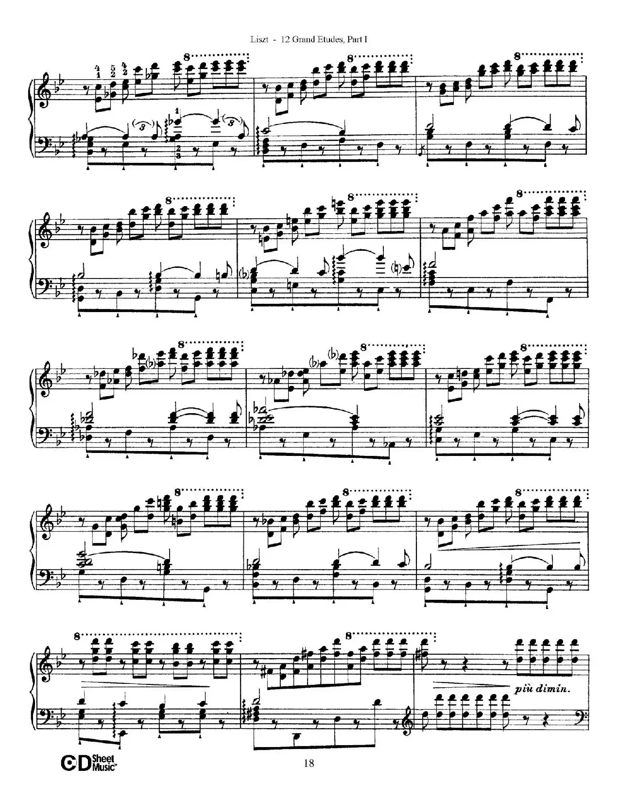 12 Grand Etudes S.137（12首华丽的练习曲·4）